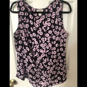 LOFT floral shell Sz L